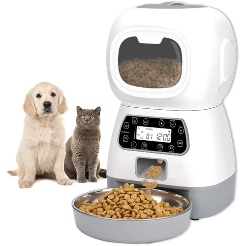 3.5L Visible Automatic Digital Pet Dog Cat Feeder Food Bowl Dispenser