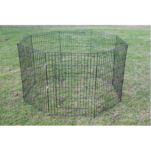 120 cm 8 Panel Pet Dog Playpen Exercise Chicken Cage Puppy Crate Enclosure Cat Fence