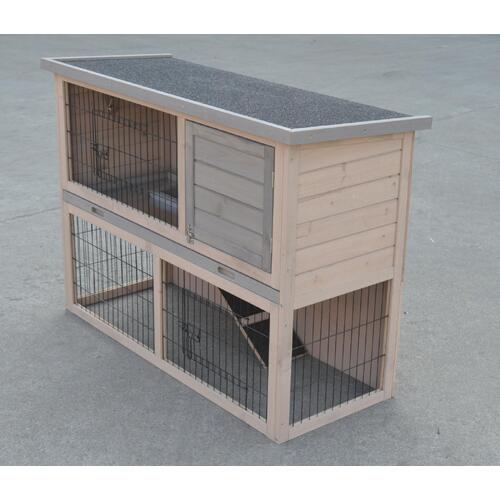 Double Storey Rabbit Hutch Guinea Pig Cage , Ferret cage W Pull Out Tray