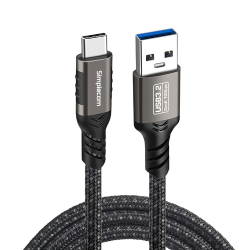 Simplecom CAU510 USB-A to USB-C Data and Charging Cable USB 3.2 Gen2 10Gbps 1M