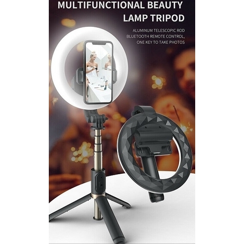 Q07 Bluetooth Ring Light Selfie Stick  + Tripod stand