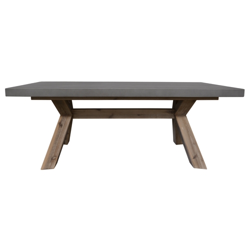 120cm Coffee Table with Concrete Top - Grey