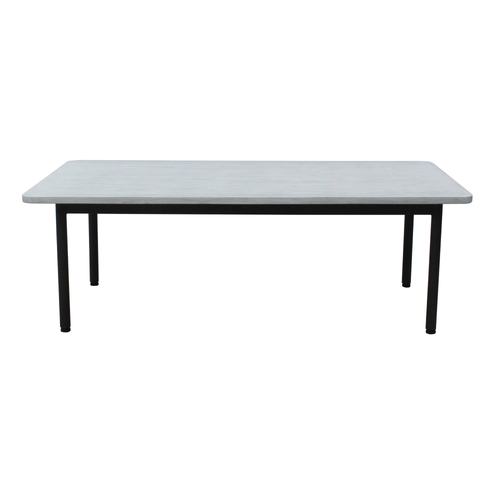 120cm Outdoor Coffee Table Glass Concrete Top