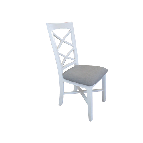 Daisy Dining Chair Set of 2 Solid Acacia Timber Wood Hampton Furniture - White
