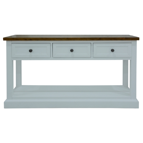 Console Table 140cm32 Drawer Solid Acacia Timber Wood