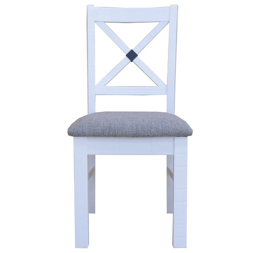 Beechworth Dining Chair Set of 2 Solid Pine Timber Wood Hampton Furniture - Grey