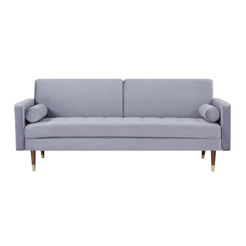 3 Seater Sofa Bed Fabric Uplholstered Lounge Couch - Gey