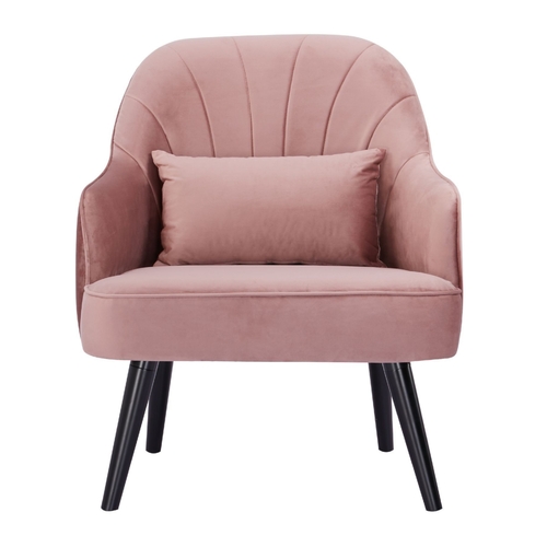 Accent Sofa Arm Chair Fabric Uplholstered Lounge Couch - Pink