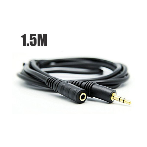 1.5m 1/8 Stereo Audio Headphone Extension Cable 3.5mm Male to 3.mm Female M/F"
