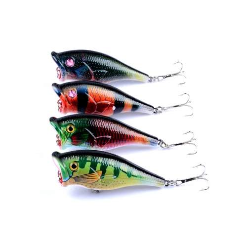 4X 6.5cm Popper Poppers Fishing Lure Lures Surface Tackle Fresh Saltwater
