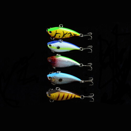 5x 5.5cm Vib Bait Fishing Lure Lures Hook Tackle Saltwater