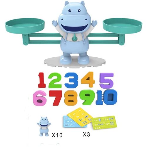 Balance Hippo Building Blocks Educational Toys-Preschool Learning Education Boys and Girls Ages 3 4 5