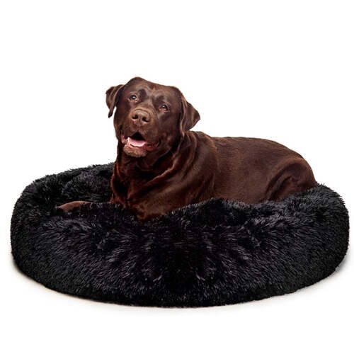 "Aussie" Calming Dog Bed - Large -Black - 100 cm