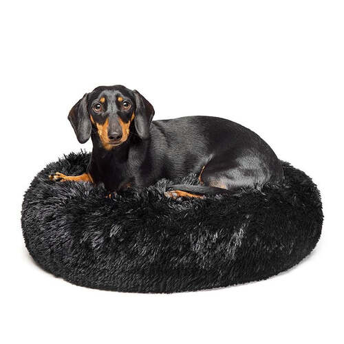 Calming Dog Bed  - Black - 60 CM - Small