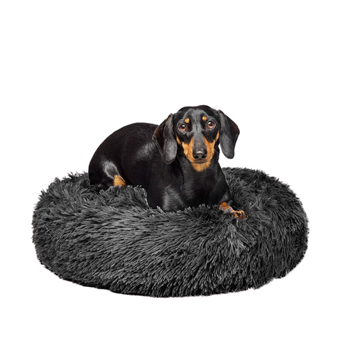 Calming Dog Bed  - Grey - 60 CM - Small