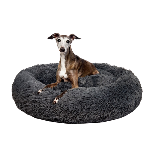 "Aussie" Calming Dog Bed - Medium - Grey - 80 cm