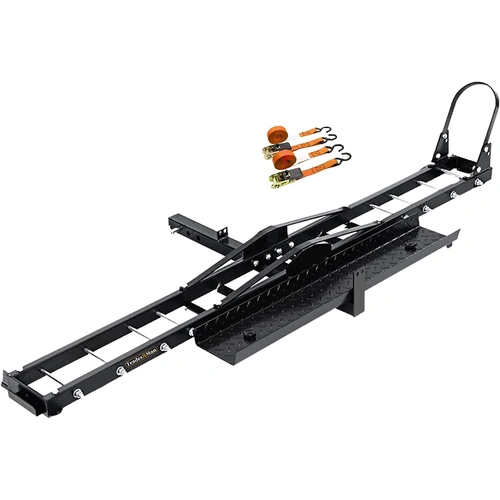 Motorcycle Motorbike Carrier Rack 2" Towbar Arm Rack Dirt Bike Ramp Steel