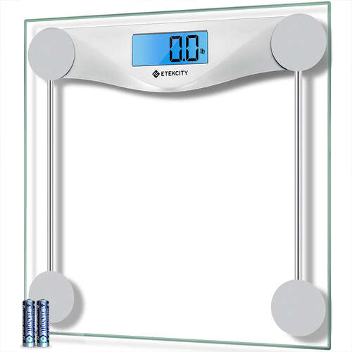 Digital Body Weight Bathroom Scale - Silver