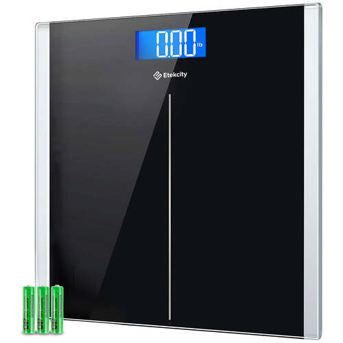 Digital Body Weight Bathroom Scale - Black