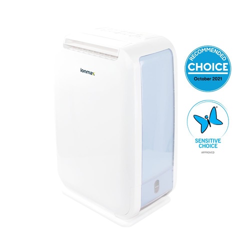 Ionmax 6L/day Desiccant Dehumidifier CHOICE Recommended & Sensitive Choice Approved