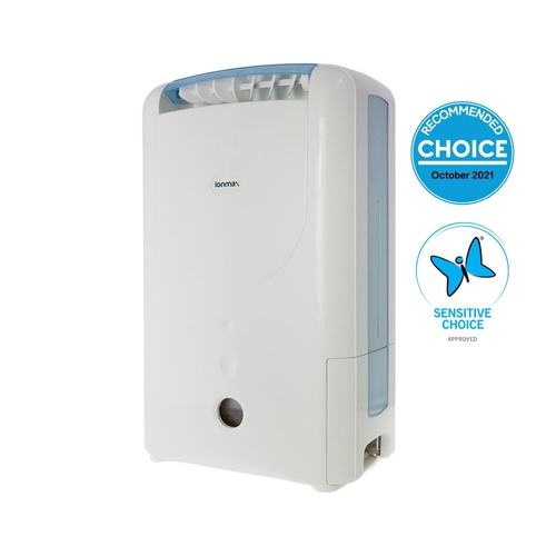 Ionmax 7L/day Desiccant Dehumidifier CHOICE Recommended & Sensitive Choice Approved