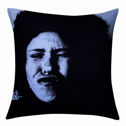 Blaze Black And White Face Cushion Cover