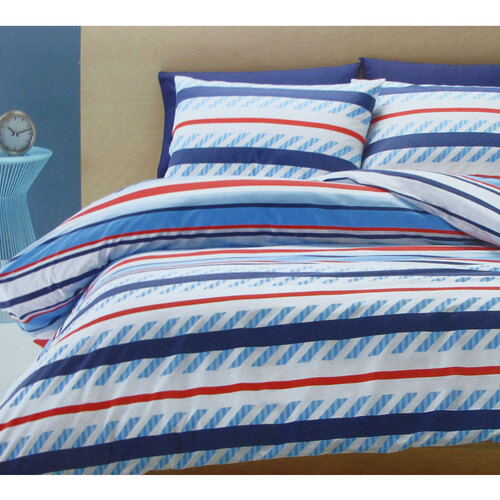 Atlanta Striped Easy Care Quilt Cover Set King