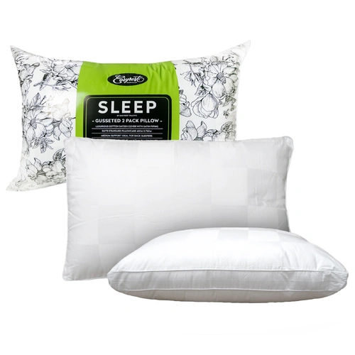 Easyrest Sleep 2 Pack Gusseted Medium Standard Pillows