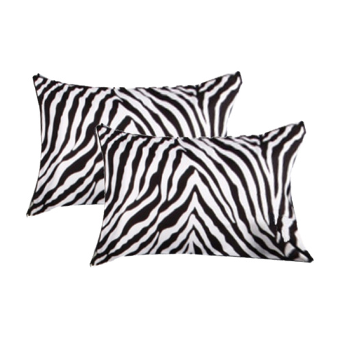 Accessorize 2 Pce Zebra Standard Pillowcase