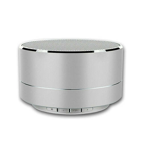 Bluetooth Speakers Portable Wireless Speaker Music Stereo Handsfree Rechargeable (Silver)
