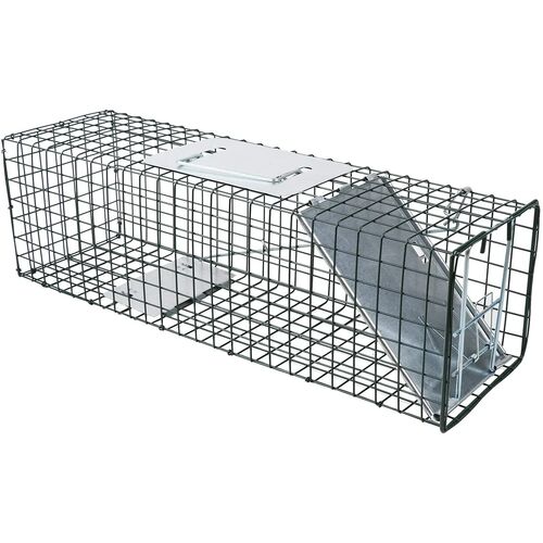 2 Size (small + large)Animal Trap Cage Humane Live Steel Catch Possum Fox Rat Cat Rabbit Bird