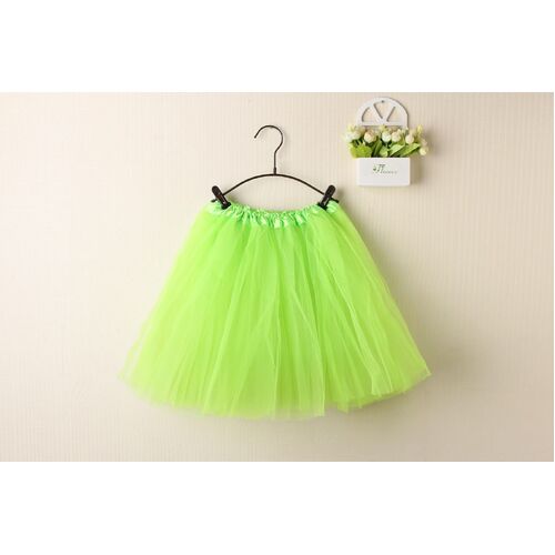 New Kids Tutu Skirt Baby Princess Dressup Party Girls Costume Ballet Dance Wear, Neon Green, Kids