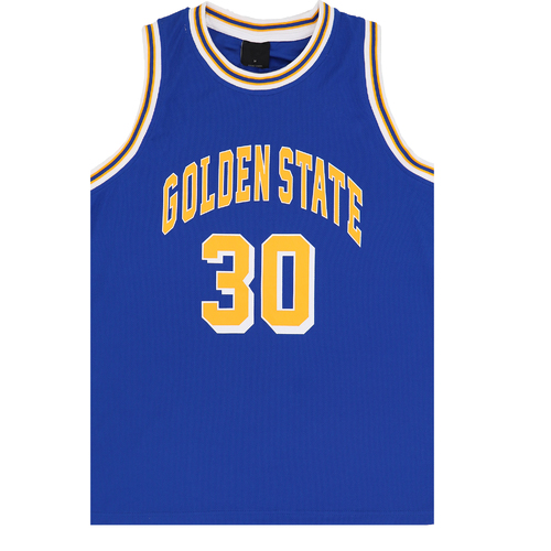 Kid's Basketball Jersey Tank Boys Sports T Shirt Tee Singlet Tops Los Angeles, Royal Blue - Golden State 30, 2