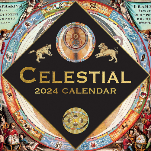 Celestial - 2024 Square Wall Calendar 16 Months Arts Planner Xmas New Year Gift