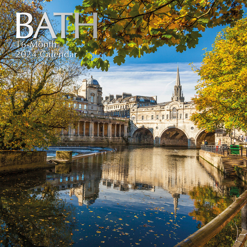 Bath 2024 Square Wall Calendar 16 Months Premium Planner Christmas New Year Gift