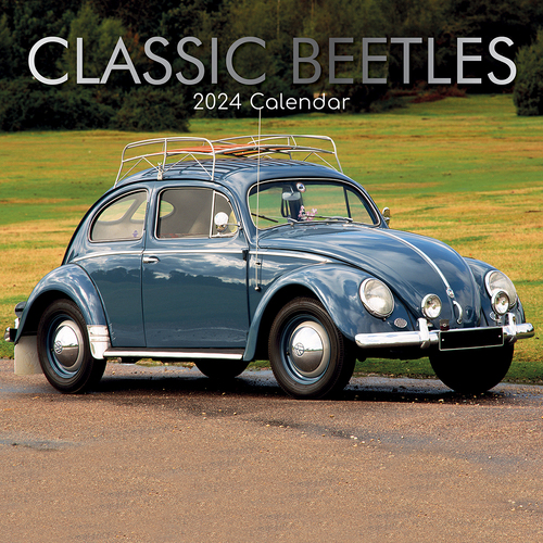 Classic Beetles - 2024 Square Wall Calendar 16 Months Planner Xmas New Year Gift