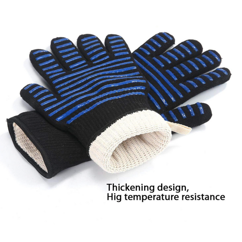 1 Pair Heat Proof Glove blue