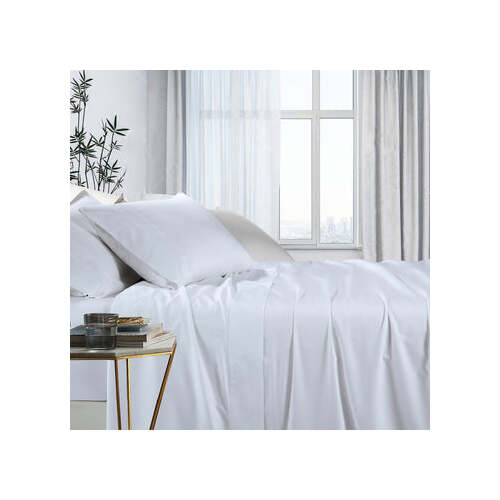 1000tc bamboo cotton sheet set mega queen white