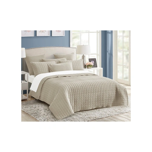 7 piece vintage stone wash comforter set king natural