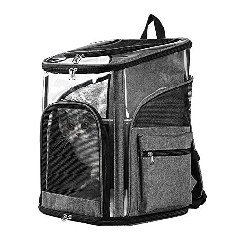 Cat Pet Carrier Backpack - Dog Puppy Travel Space Carrier Bag - Intimate Design & Easy Access for Pets - Breathable & Soft Backpacks - Ideal Use for O