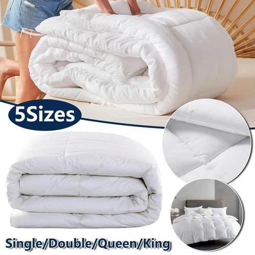 Luxury Hotel Quilt Core – Soft Microfiber Down Alternative Comforter for All Seasons - 140x210cm-Brushed