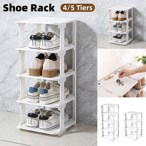 4/5Tier Shoe Rack Organizer Shelf Space Saving Storage Stand For Entryway Home - 5-Tier