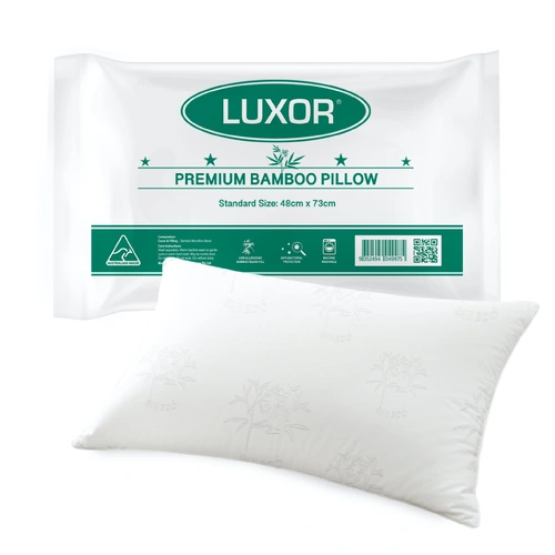 Luxor Australian Made Bamboo Cooling Pillow Standard Size Single Pack