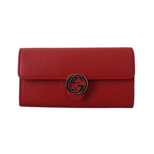 Gorgeous Authentic Gucci Wallet with Interlocking GG Snap One Size Women