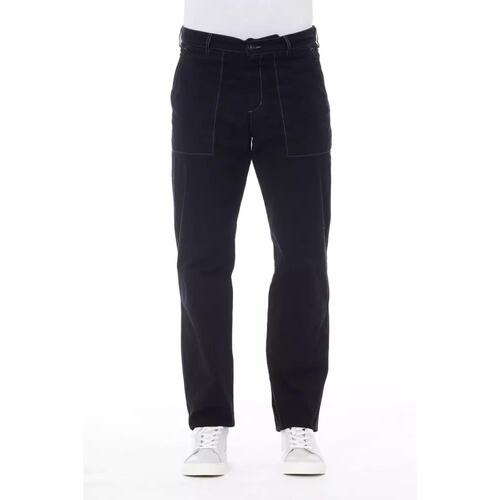 Alpha Studio Men's Blue Cotton Jeans & Pant - W48 US