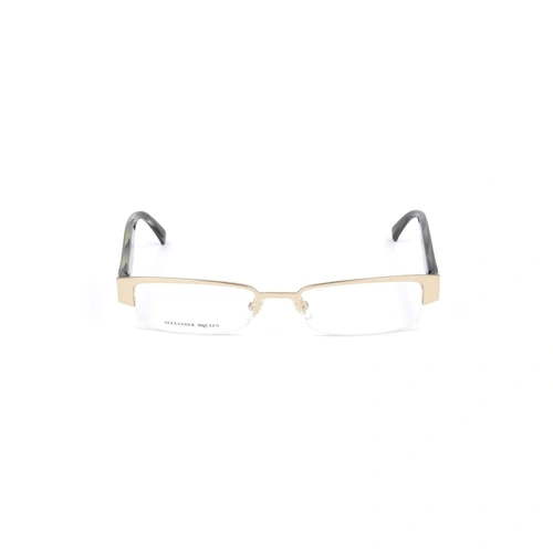 Alexander McQueen Unisex's Gold Metal Frames - One Size
