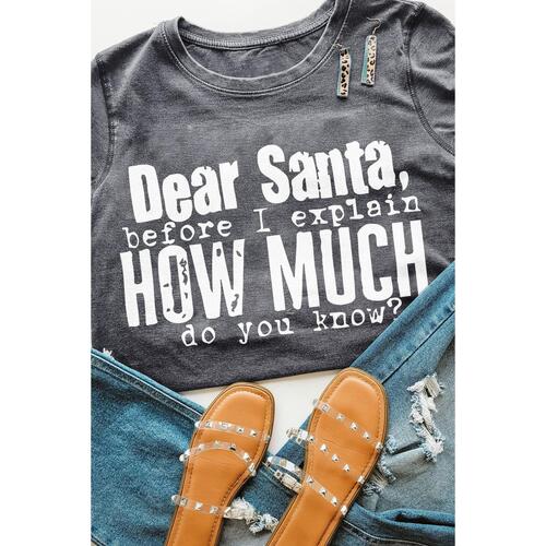Azura Exchange Christmas Funny Saying Print T-Shirt - 2XL