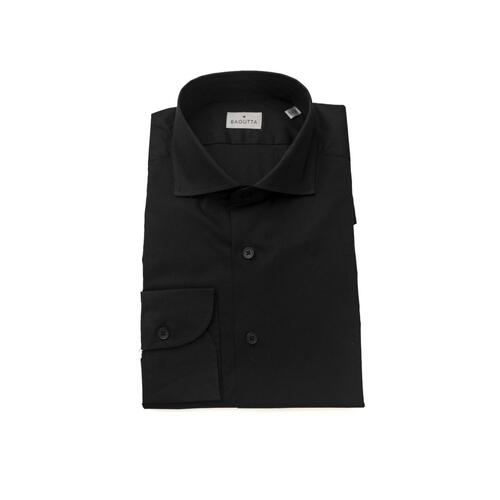 Bagutta Men's Black Cotton Shirt - 2XL