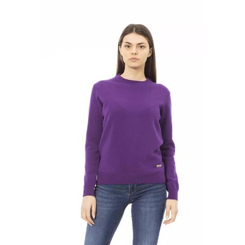 Baldinini Monogram Long Sleeve Sweater M Women