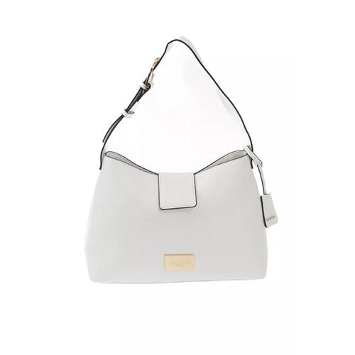 Flap Bag with Magnetic Closure and Golden Details One Size Women